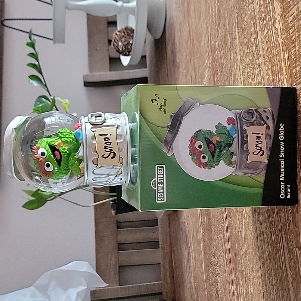 Precious Moments/Seasame Street Musical Snow Globe